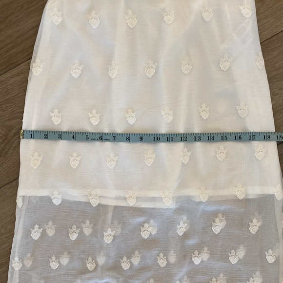 Free People embroidered white maxi skirt size small - Picture 6 of 9